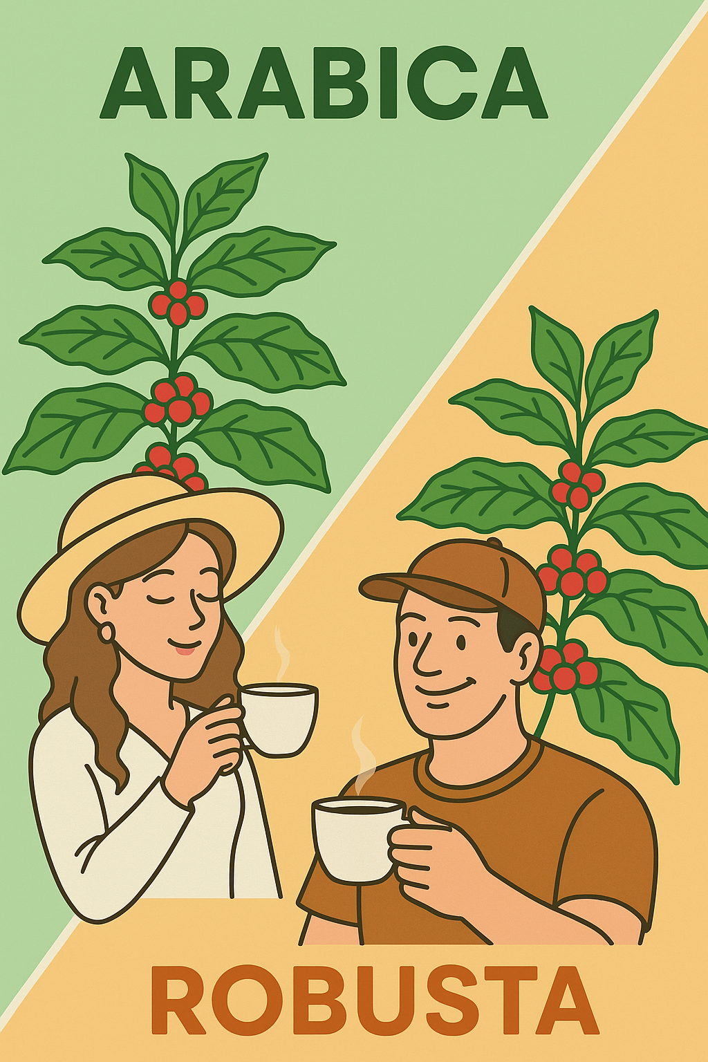 Phân biệt Arabica và Robusta – Lựa chọn cà phê phù hợp để uống